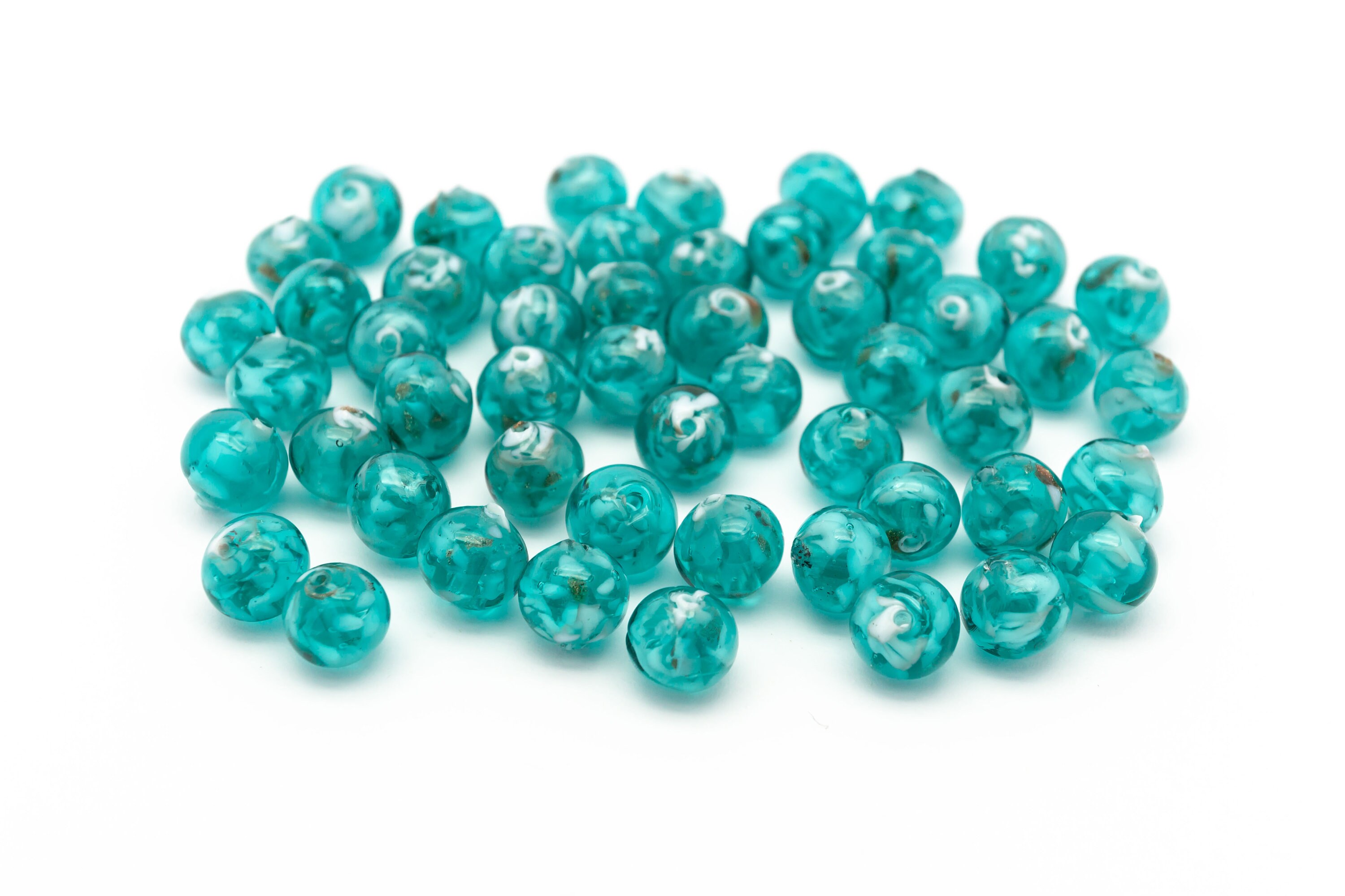 Authentic Murano Glass Loose Beads 50 pcs 8mm Avventurine Etsy