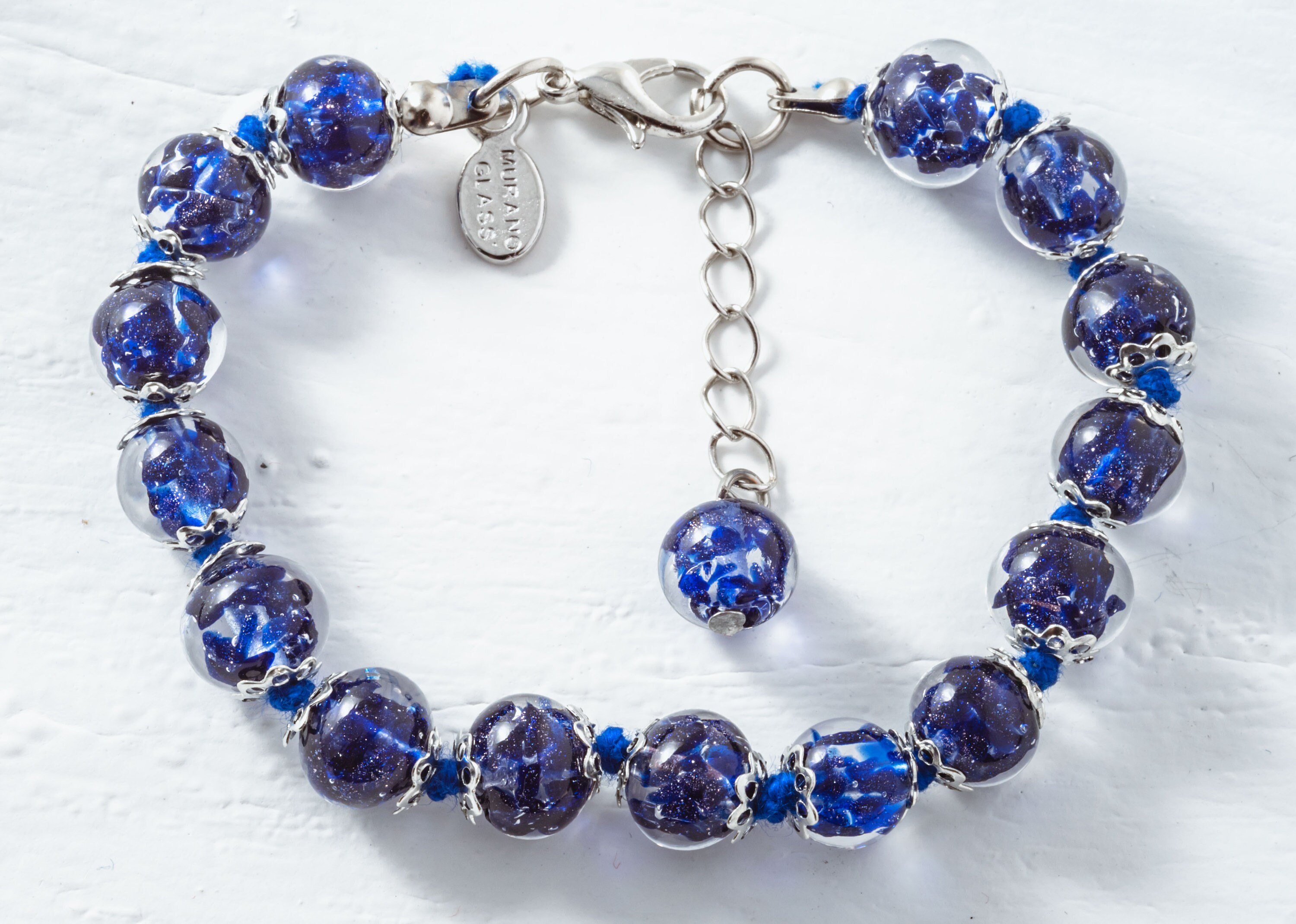 Murano Glass Knotted Bracelet Handmade in Venice Italian Etsy