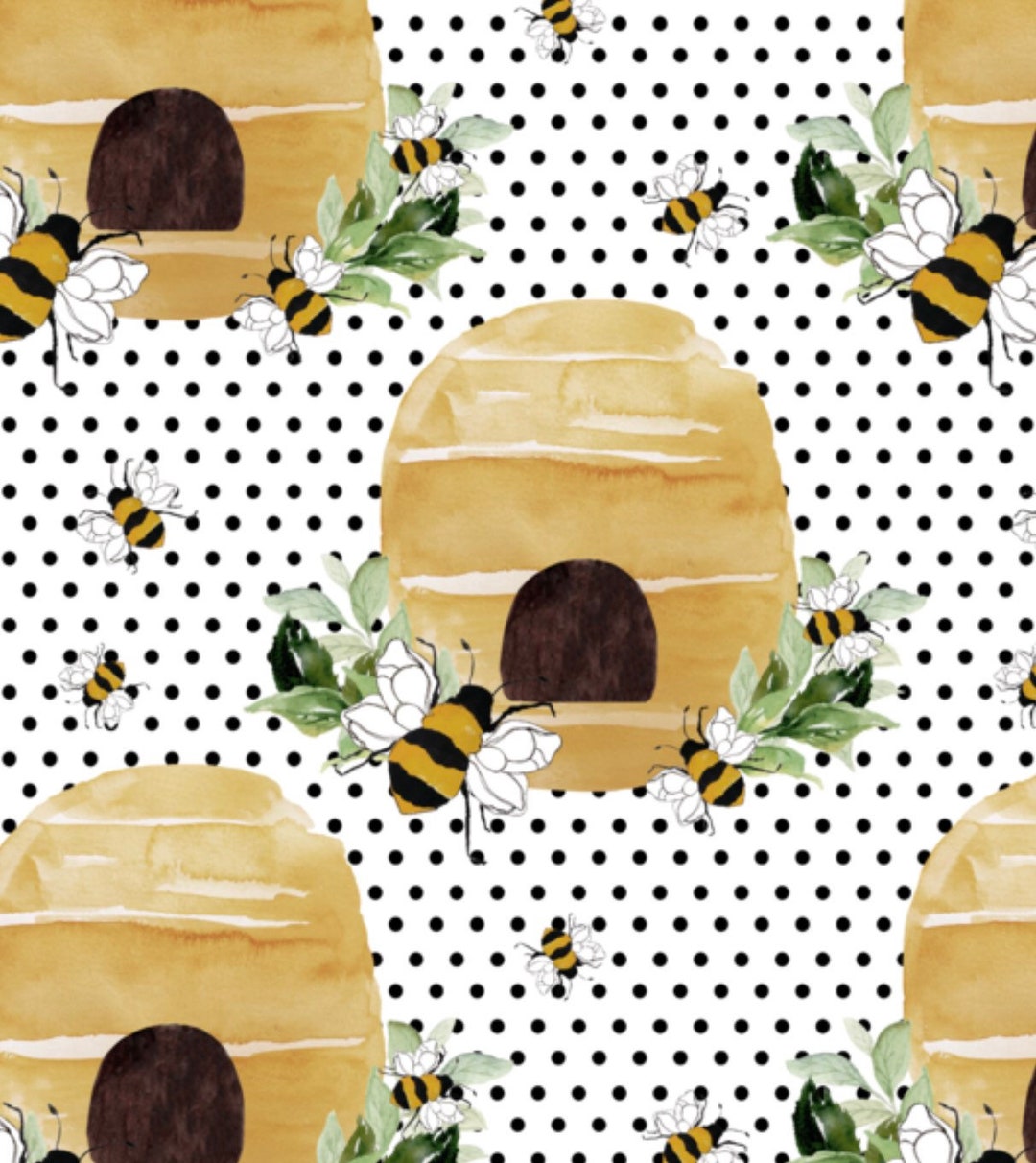 Bumble Bee Crib Sheet, Honey Bee Baby Bedding, Beehive Crib Sheet