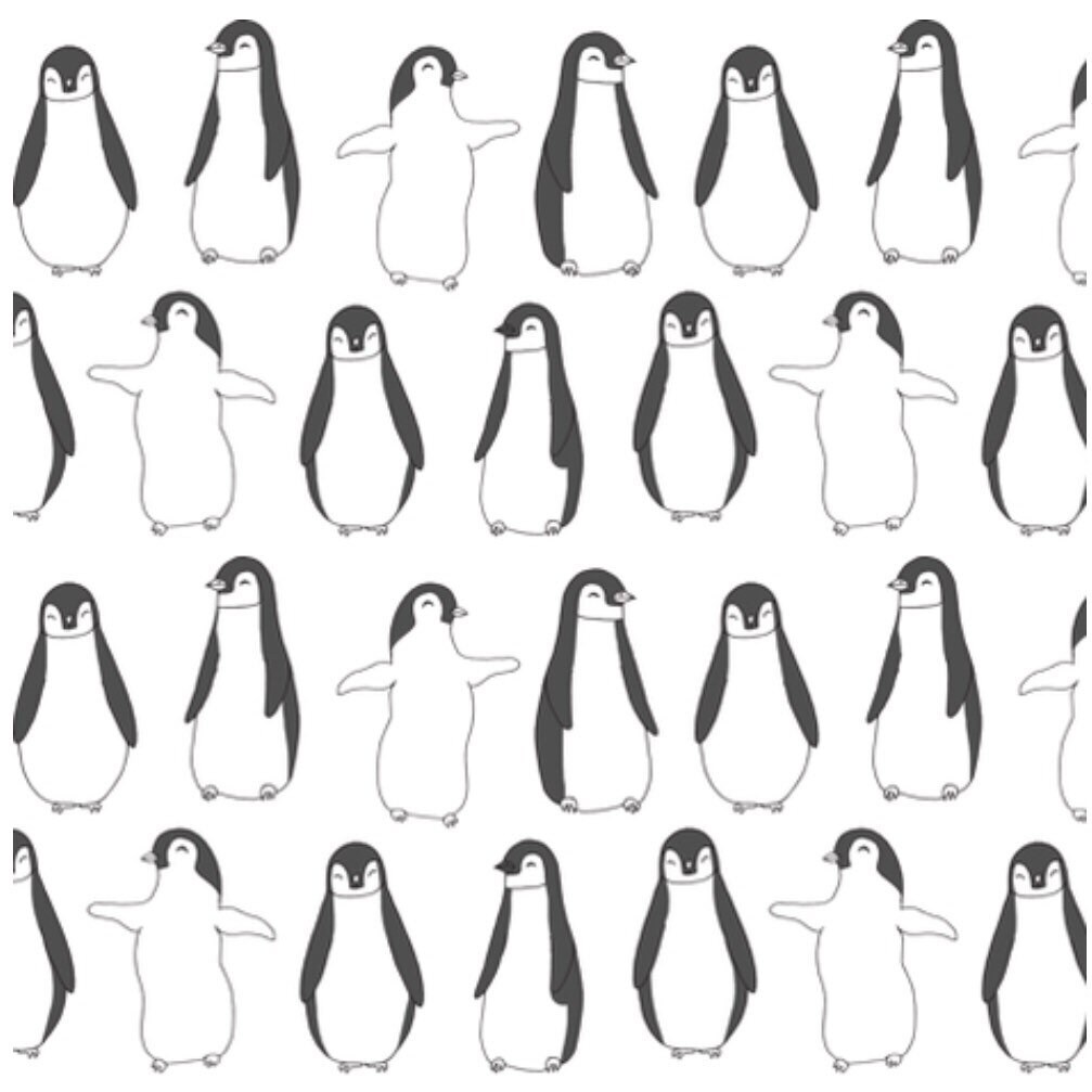 Penguin Crib Quilt Patchwork Crib Quilt Neutral Baby Etsy