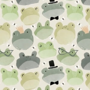 Froggy Crib Sheet: Frog Fantasy, Ribbit, Green Frogs Sheet, Frogs With ...