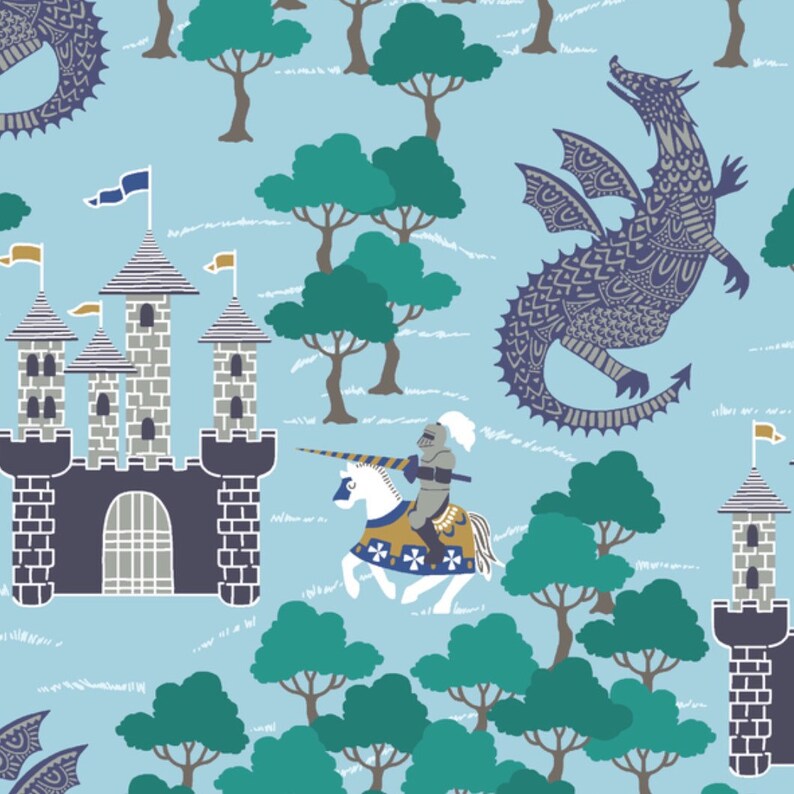 medieval crib bedding