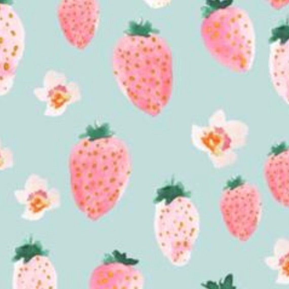 strawberry crib sheet