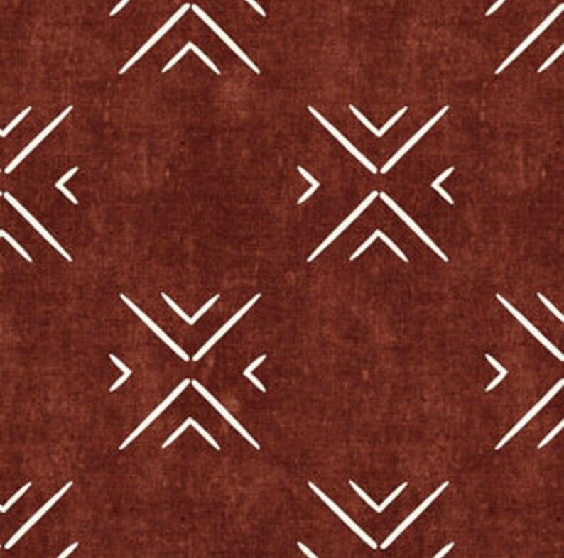 Changing Pad Cover Rust Mudcloth Changing Pad Cover Rust Etsy