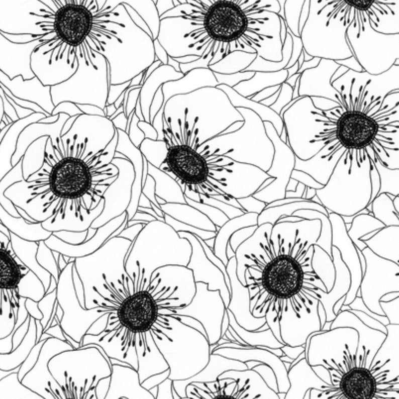 Принт черно белый рисунок