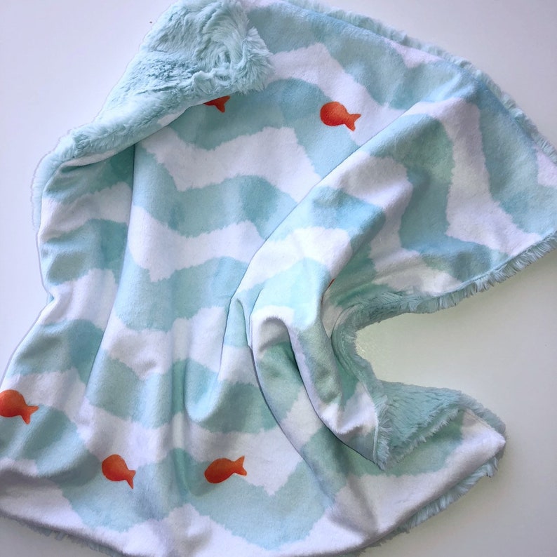 Ocean Crib Bedding Waves Crib Bedding Goldfish Crib Sheet Etsy