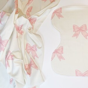 Bow Swaddle - Palm Beach Pink main image 0