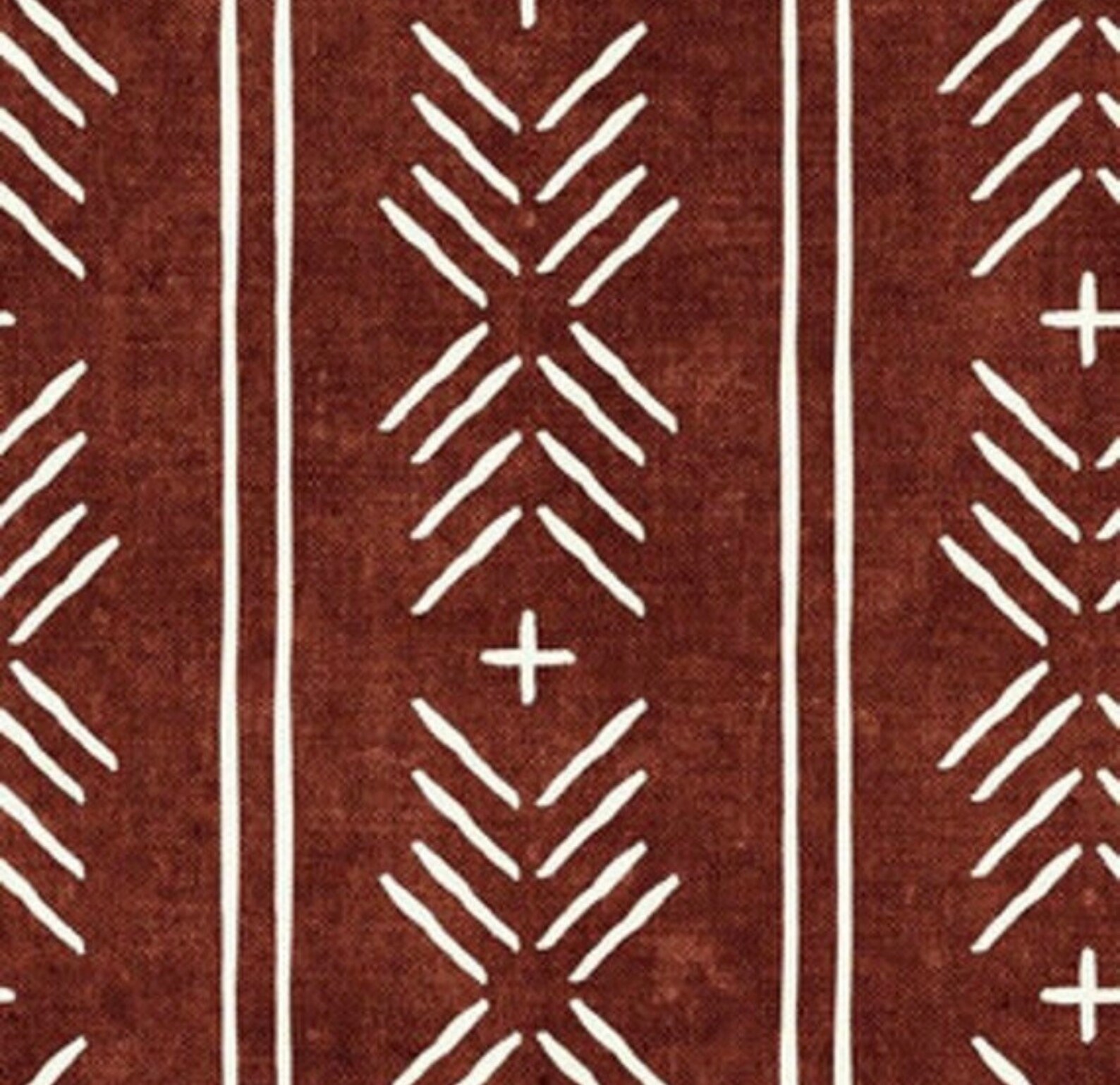 Changing Pad Cover Rust Mudcloth Changing Pad Cover Rust Etsy