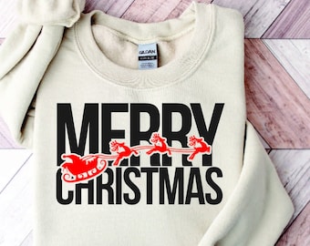 Merry Christmas Farmhouse SVG, Funny Christmas Shirt Design (Digital Download)