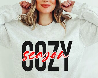 Cozy Season Christmas Shirt SVG, PNG, PDF (Digital Download)