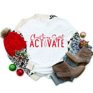 Kerstgeest Activeren SVG, png pdf, grappig kerstshirt (digitale download) afbeelding 2