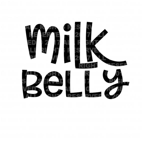 Download Baby Svg Milk Belly Silhouette Cricut Svg Instant Etsy