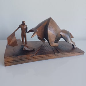 Dune Bull Fighter Statue from scene in Movie Dune 2021 Hand Made of Excellent Quality and Artistry Large 11&quot; 3d Printed, Sanded & Painted