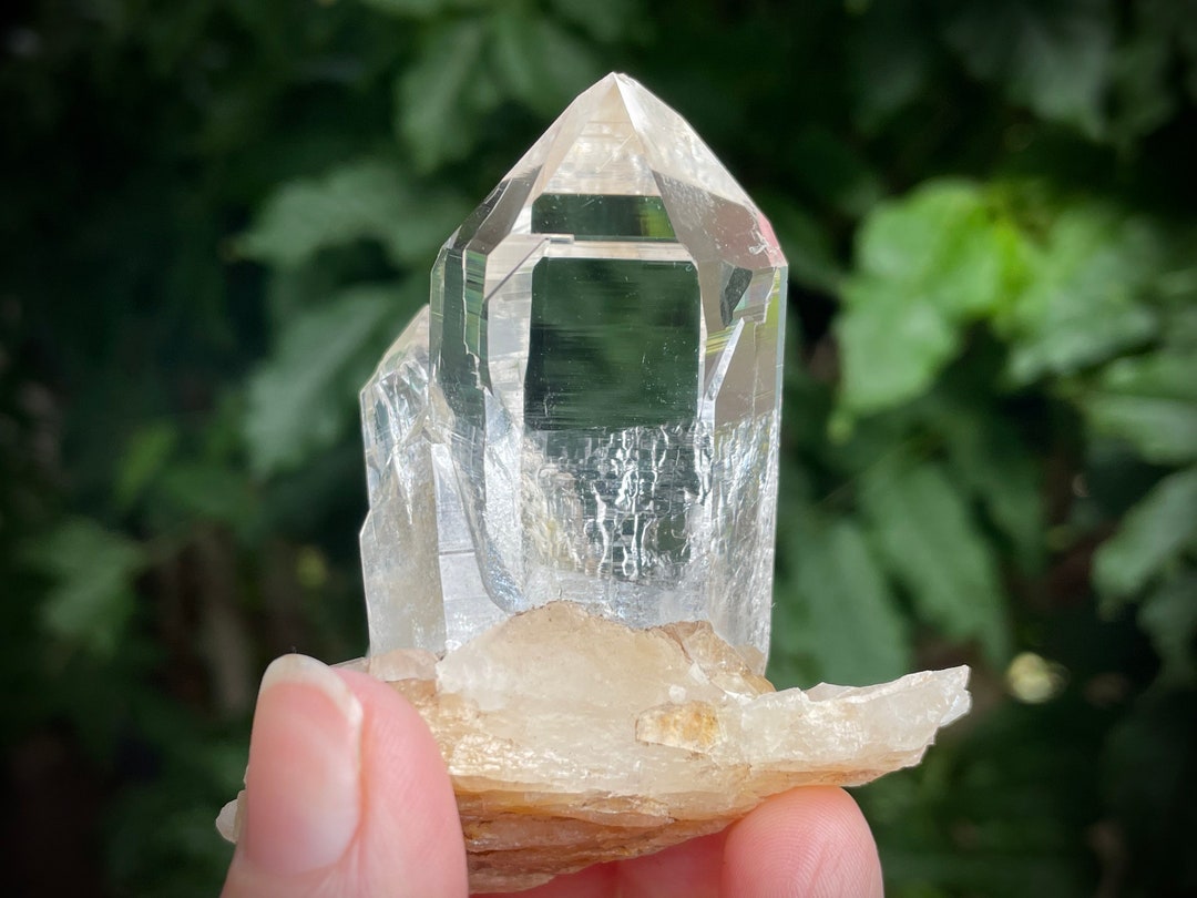 Optical Quartz Crystal Twin Specimen on Matrix From Himachal Etsy