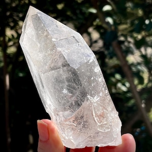 Large High Grade Master Record Keeper Quartz Crystal from Arkansas USA, Clear Quartz with Clearly Defined Record Keeper on Termination