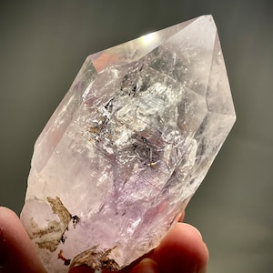 Large High Grade Goboboseb, Brandberg Amethyst Crystal with Silver Foil Inclusions, Namibian Amethyst Crystal