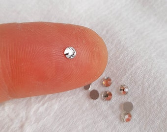 3mm Flat Backs, SS10 Rhinestones, Swarovski Crystals, Tiny Round Rhinestone, Crystal Clear Flat Back