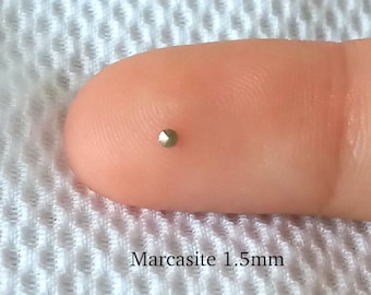 1.50mm Faceted Marcasite Stone: Loose Gem for Jewelry