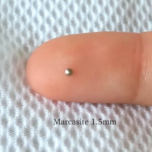 1.50mm Faceted Marcasite Stone: Loose Gem for Jewelry