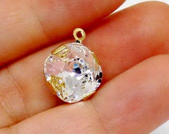 Gouttes Swarovski, pendentifs en forme de diamant, pierres cristallines, pendentifs Swarovski, pierres de boucles d'oreilles, composants de collier, composants de boucles d'oreilles