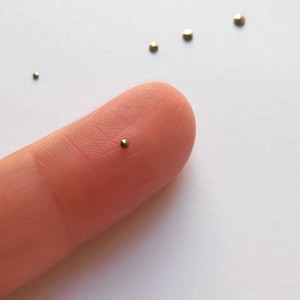 Mischung aus Markasitensteinen, lose Markasiten, winzige Markasiten für die Schmuckherstellung und reparatur, verschiedene Größen: 1 mm bis 1,9 mm Größe Bild 7