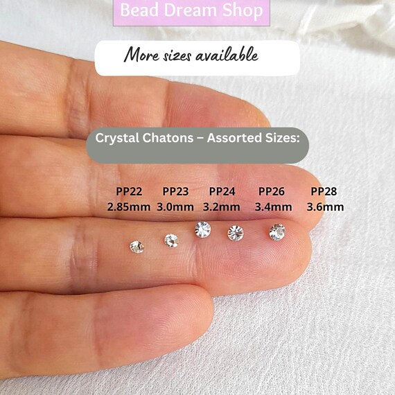Lot De Strass En Cristal Tchèque Transparent - 1440 Pièces, Ronds Et Pointus - Neuf - Pour Création Bijoux