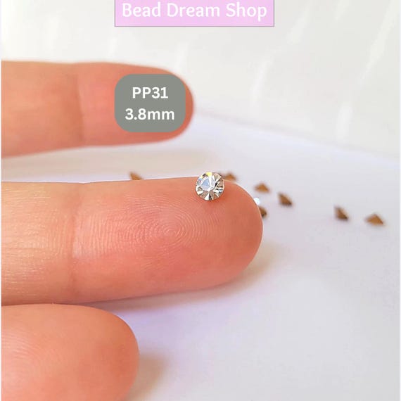 IHC Austrian Crystal Chatons 1028 – 144pcs Pp13 2mm Clear Pointed Back Rhinestones