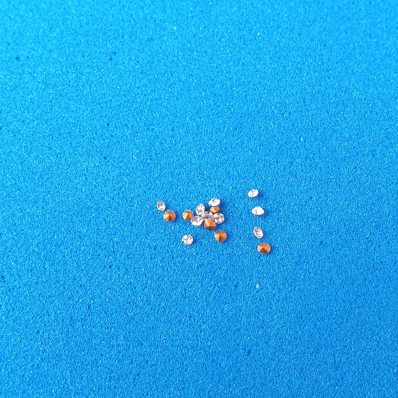1.10mm Swarovski chatons, crystal chatons, tiny crystals, tiny chatons, pointed back rhinestones, loose rhinestones, PP3 image 2