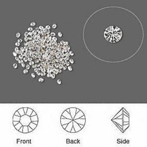 Assortiment de cristaux pour la réparation de bijoux, cristal Swarovski, petits cristaux, 8 tailles de 1,1 mm à 2,65 mm, mélange de cristaux, strass pointu image 8