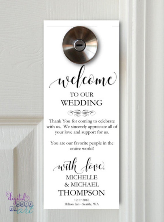 Wedding Door Hanger Template Please Do Not Disturb Door Hanger Printable Wedding Favor Rustic Wedding Editable Pdf Printable Welcome Bag