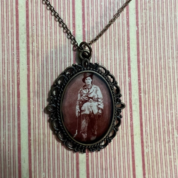 Calamity Jane Portrait Woman of the Wild West Martha Jane Cannary Necklace