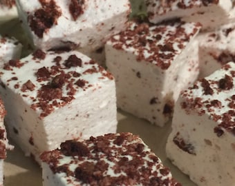 Red Velvet Gourmet Marshmallows  ~ 1 Dozen Gourmet Handcrafted Marshmallows
