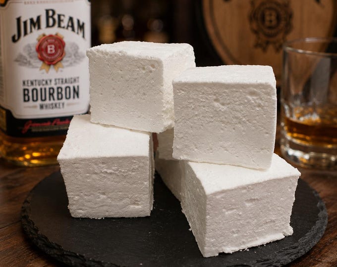 Kentucky Bourbon Gourmet Marshmallows  ~ 1 Dozen Gourmet Handcrafted Marshmallows