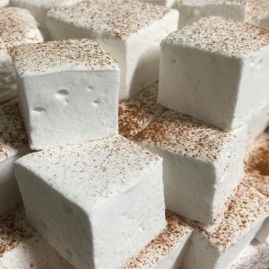 Coquito Gourmet Marshmallows - (Puerto Rican eggnog) Gourmet Marshmallows  ~ 1 Dozen Gourmet Handcrafted Marshmallows