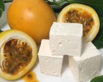 Passion Fruit Gourmet Marshmallows  ~ 1 Dozen Gourmet Handcrafted Marshmallows