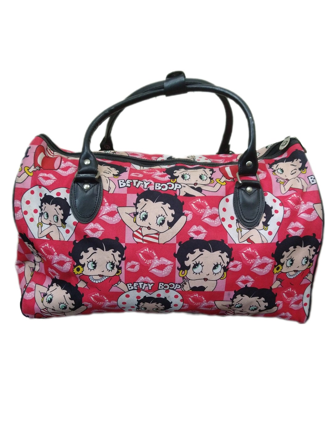 Betty Boop Large Duffel Bag - Durable Microfiber Travel Bag With Classic Character Design