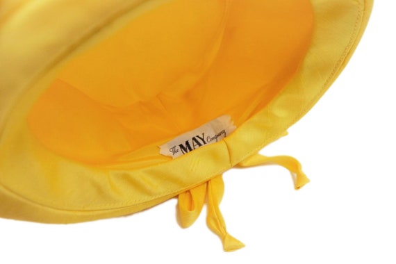 Vintage 50s The May Company Yellow Bubble Hat 195… - image 7