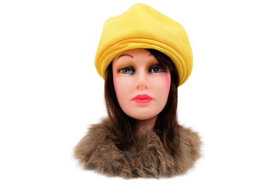 Vintage 50s The May Company Yellow Bubble Hat 195… - image 6