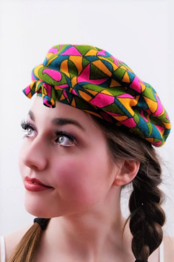 Rare Colorful Psychedelic Pill Hat - Vintage