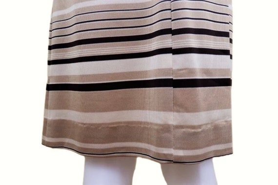 Vintage Deadstock 60s Mod Striped Dress with Tie … - image 7