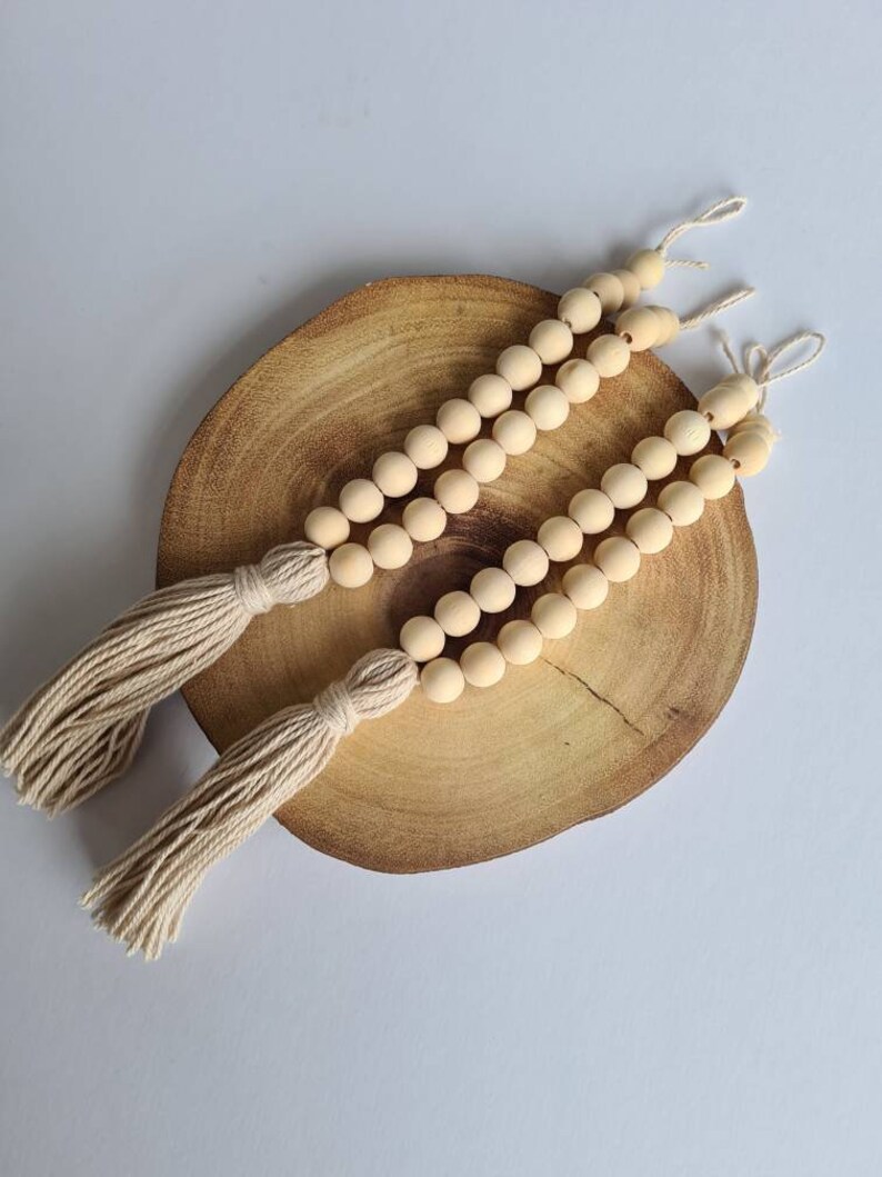 Beaded Tassel Curtain Tie Backs Boho Tie Backs Nursery Tie Etsy