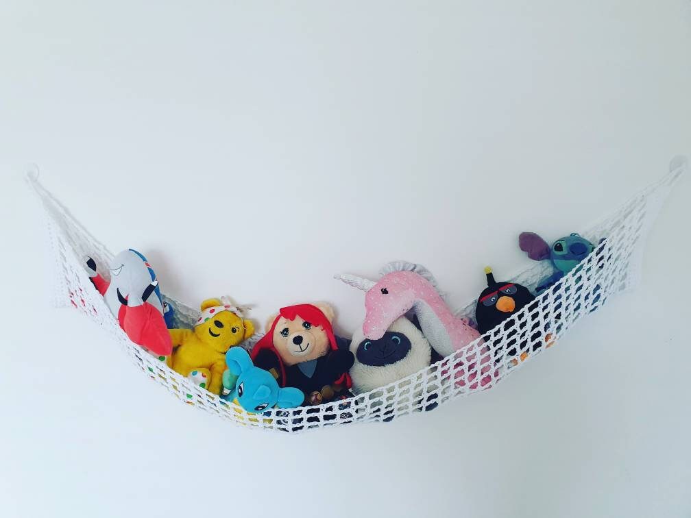 Toy hammock Wall soft toy storage hammock toy organiser Etsy