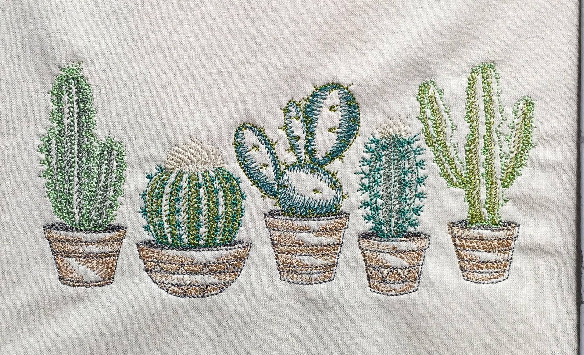 Embroidered prickly Pear Cactus Shirt 