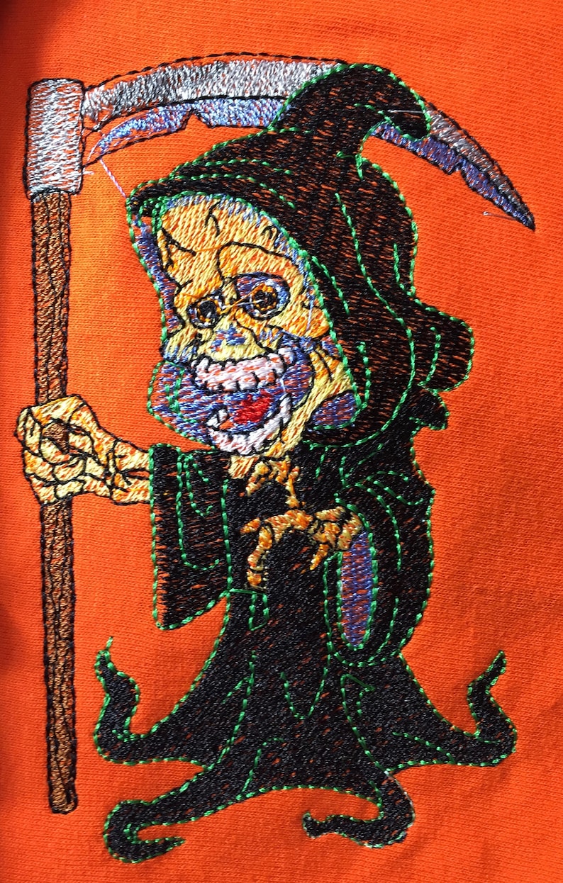 Embroidered Kids Halloween Shirt