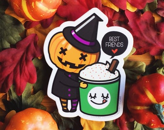 Waterproof Pumpkin Spice Latte Vinyl Sticker | Pumpkin Spice Sticker | Pumpkin Vinyl Sticker | Pumpkin Spice Latte Sticker | Pumpkin Sticker