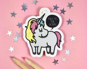 Waterproof Unicorn Vinyl Sticker | Waterproof Unicorn Sticker | Unicorn Laptop Sticker | Unicorn Helmet Sticker | Unicorn Suitcase Sticker