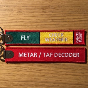 Keyring &quot;Metar / Taf Decoder&quot; keychain