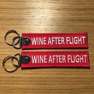 Keyring &quot;Wine After Flight&quot;