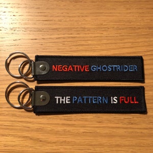 Keyring keyring &quot;Negative Ghostwriter the pattern is full&quot;