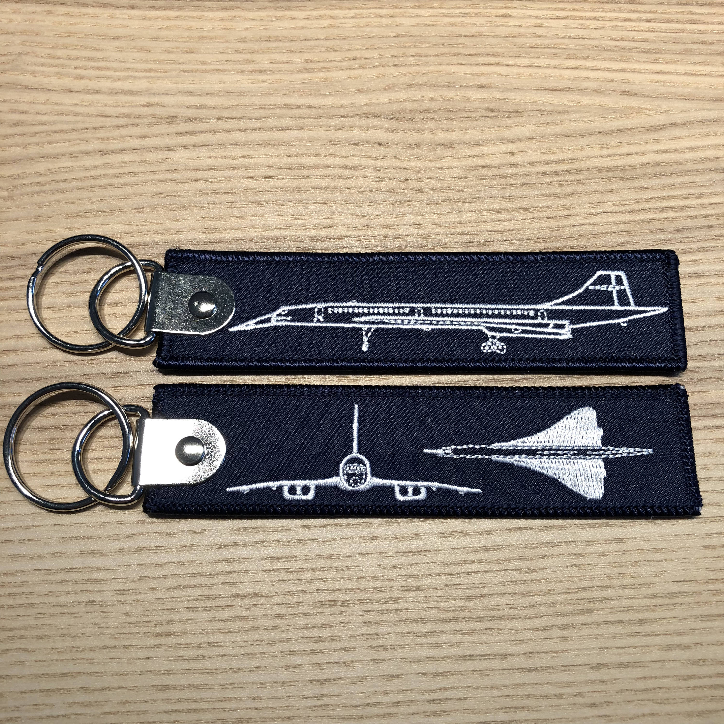 Concorde キーホルダー Concorde Keychain – Legendary Supersonic Aircraft – Embroidered